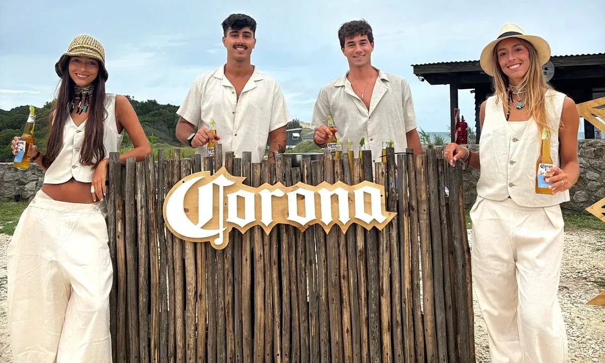 SOMOS team at a Corona summer activation in Mar del Plata
